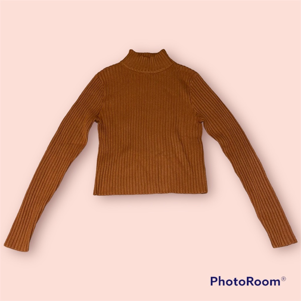 Levi’s Burnt Orange Wool Long Sleeve Turtleneck
